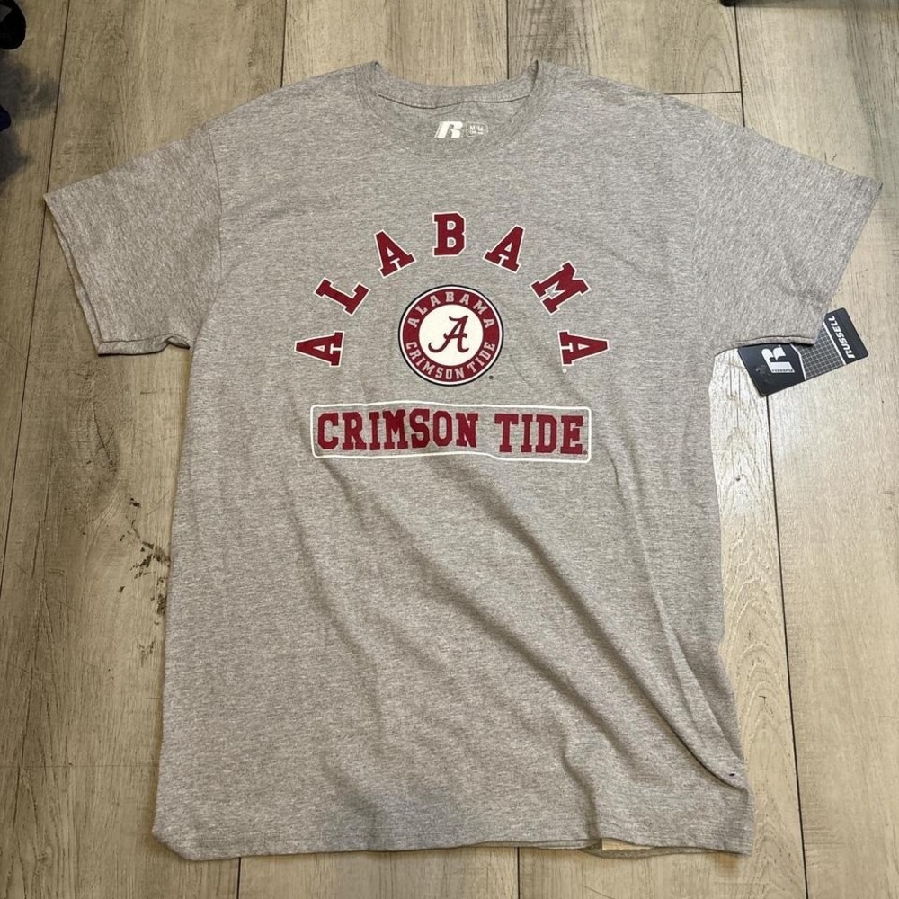 Russell Athletic grey Alabama Crimson Tide T-shirt men's Size L‎